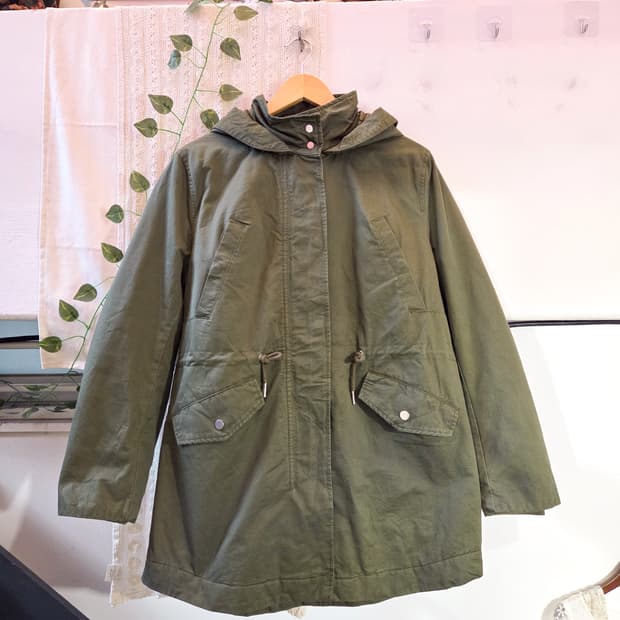 누빔 안감 오버핏 야상