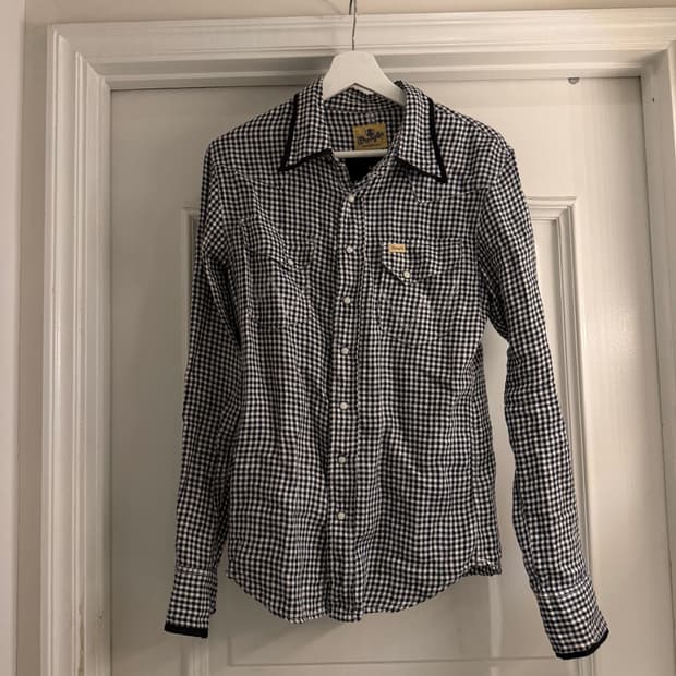 Wrangler 깅엄 스냅 셔츠