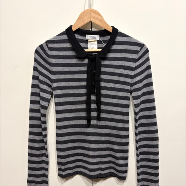 소니아 스트라이프 울 니트