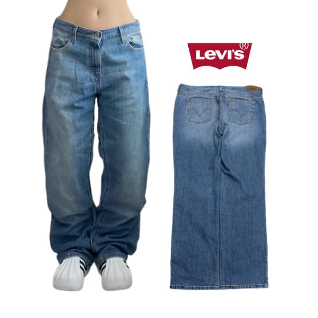 리바이스 00s 505 스트레이트 워싱 데님팬츠