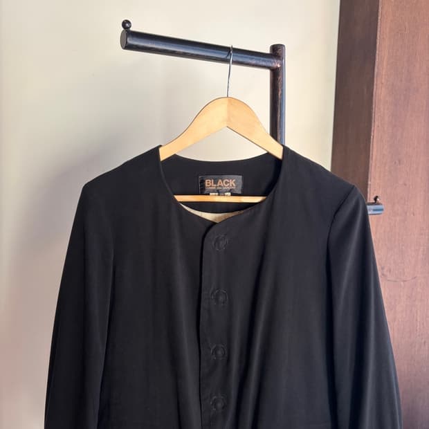 15380 - 꼼데가르송 블랙 논카라 자켓