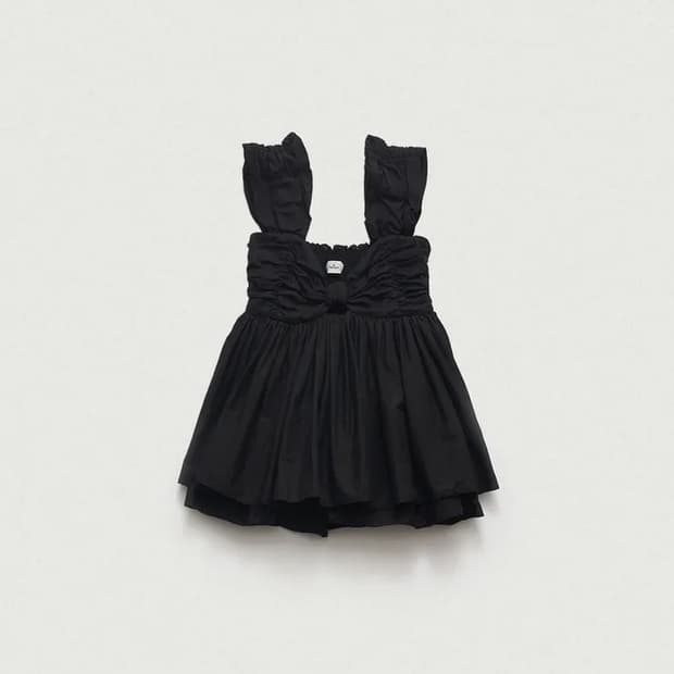 더바넷 Magnolia Off-Shoulder Top (Black)