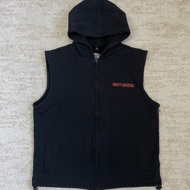 [L]00s 할리데이비슨 후드 베스트 조끼