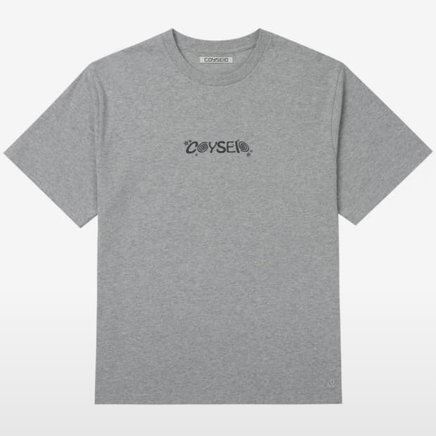코이세이오 리틀 스타 레귤러 티셔츠 - 멜란지그레이