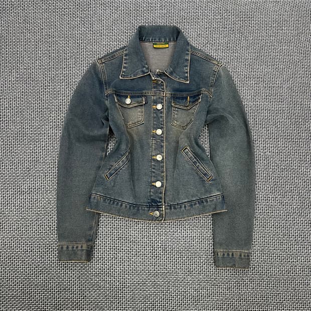 빈티지 워싱 데님자켓