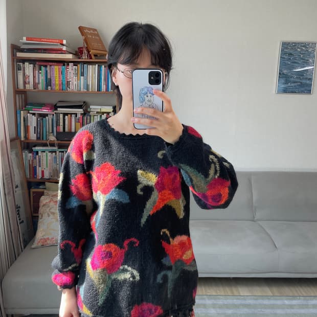 100% 알파카 페루산 니트