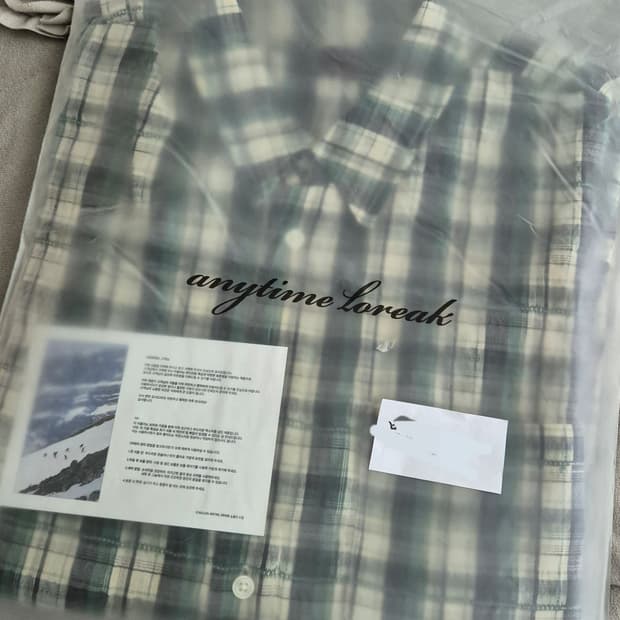 애니타임로릭 아이리스셔츠 그린 M 새상품