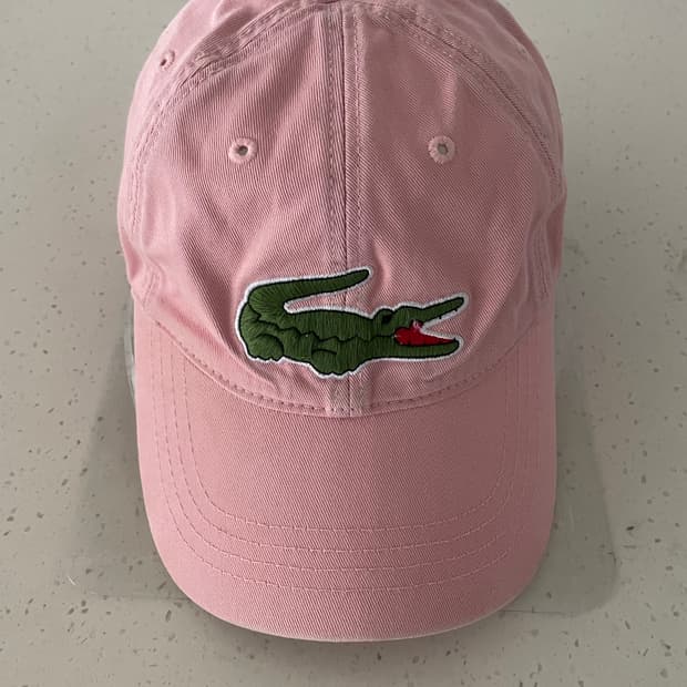 라코스테 핑크 빈티지 볼캡