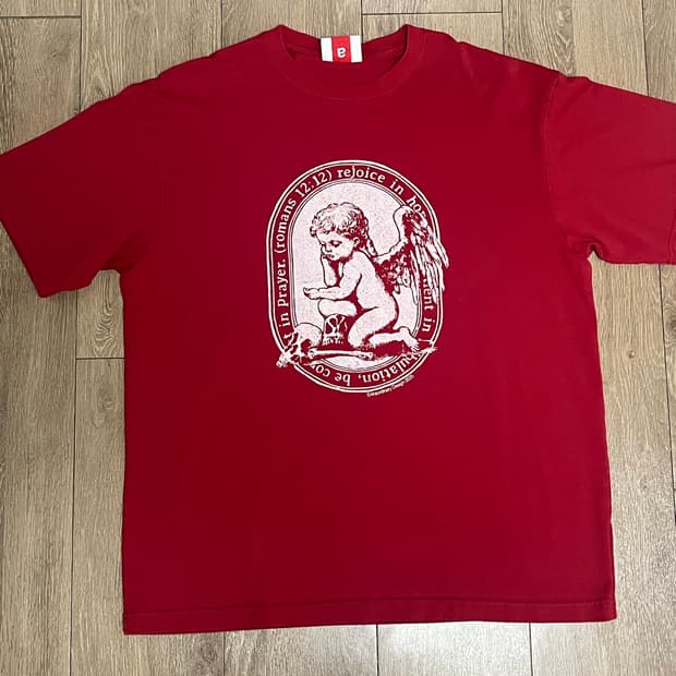 엑스트라오디너리 ROMANS 12:12 TEE RED 반팔 티셔츠