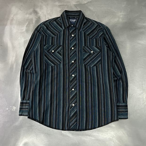  랭글러 스트라이프 웨스턴 셔츠 y15024