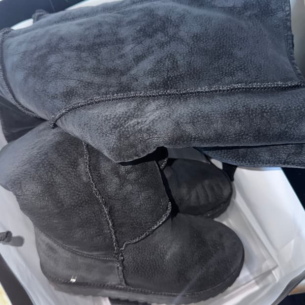 Yello 이에로 퍼 부츠 블랙 (스웨이드)