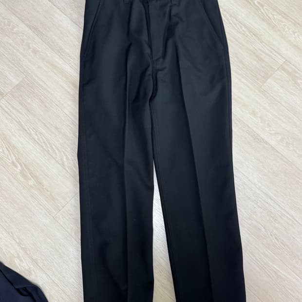 준야 와타나베 맨 파나마 울 팬츠 블랙