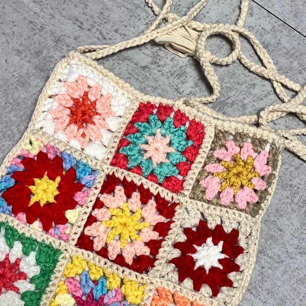 크로쉐 스퀘어 가방 