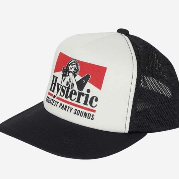 [새상품/택포] 히스테릭 글래머 기타 걸 메쉬 캡 블랙