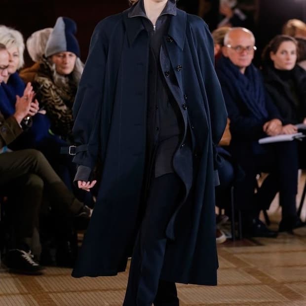 르메르 트렌치코트 네이비(블루블랙) 34