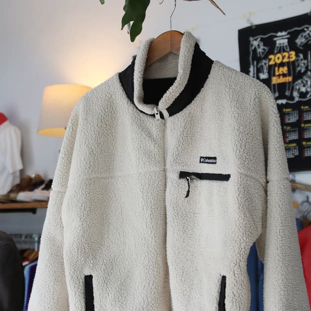 (착용컷) Columbia 리버서블 양털 플리스 자켓 (남성용 100)