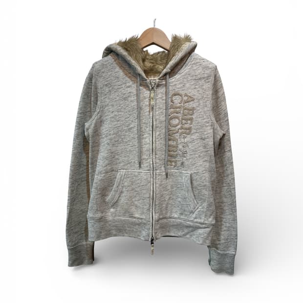 아베크롬비 투웨이 퍼 후드집업 