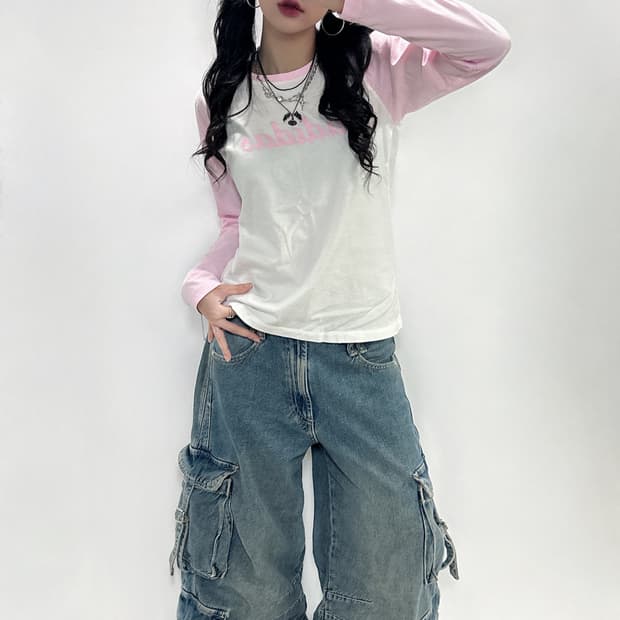 아디다스 연핑크 나그랑 롱슬리브