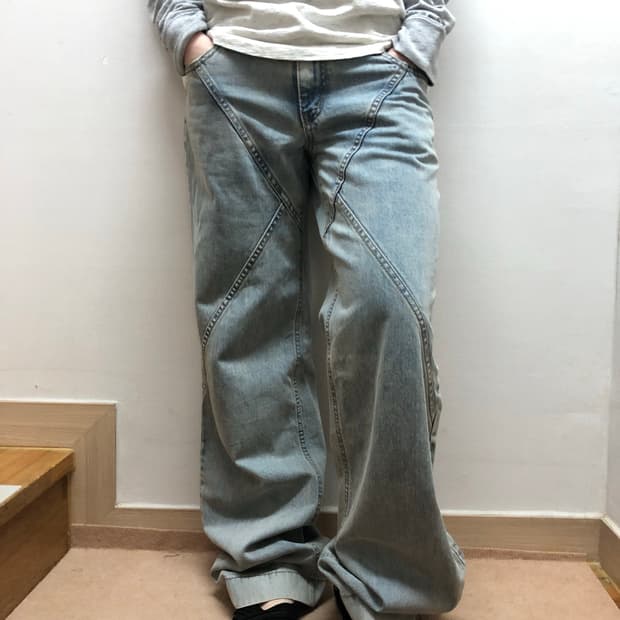 빈티지 보헤미안서울 데님 팬츠