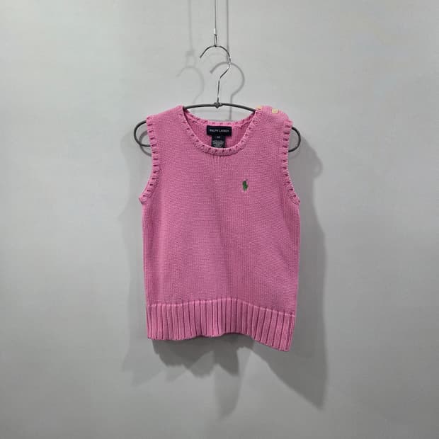 폴로랄프로렌 걸즈 니트 베스트 6X