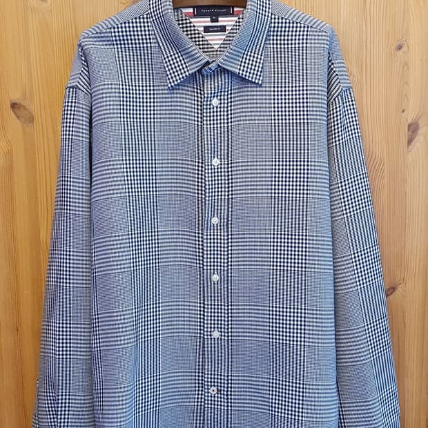 110/120.타미 릴렉스드 체크셔츠