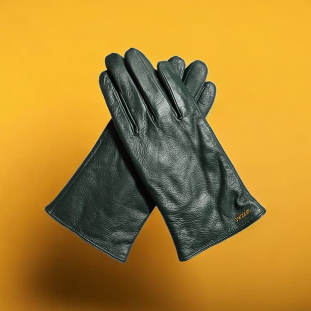 (정품) 헤지스 여성 양가죽 스마트터치 장갑 (딥그린/A급)