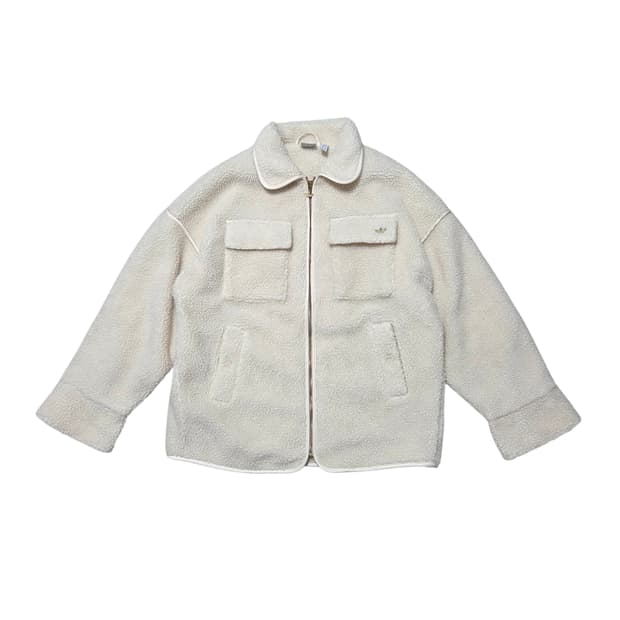 Adidas 아디다스 쉐르파 자켓 포켓 뽀글이 집업