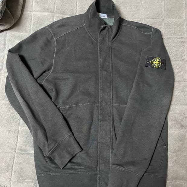 스톤아일랜드 하이넥 스웻 집업