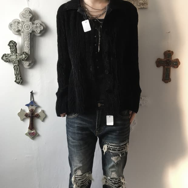 Pleats pattern point jacket