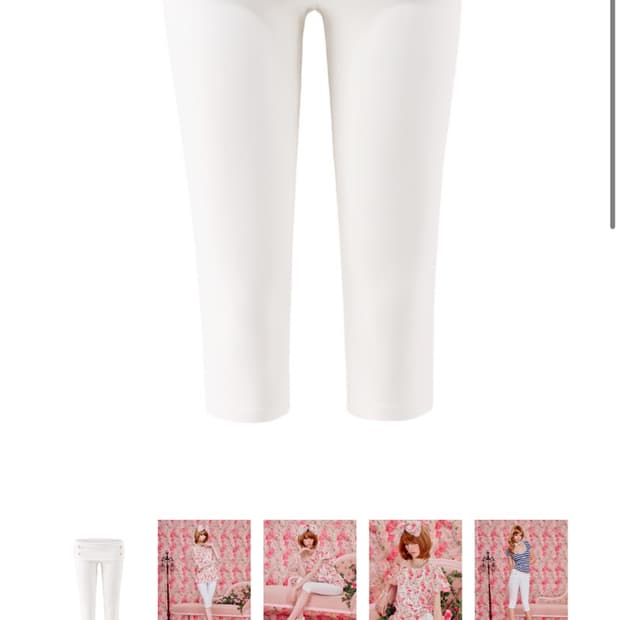 베이비메탈클럽 제시카 카프리 팬츠 (White)