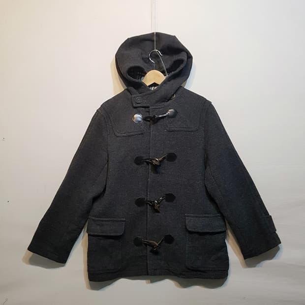 BURBERRY 버버리 런던 더플 코트 차콜