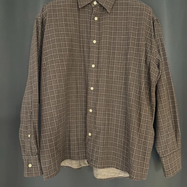 [S(103~105] 자라 브라운 체크 셔츠