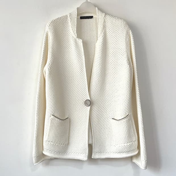 파비아나필리피 패치 포켓 니트 자켓