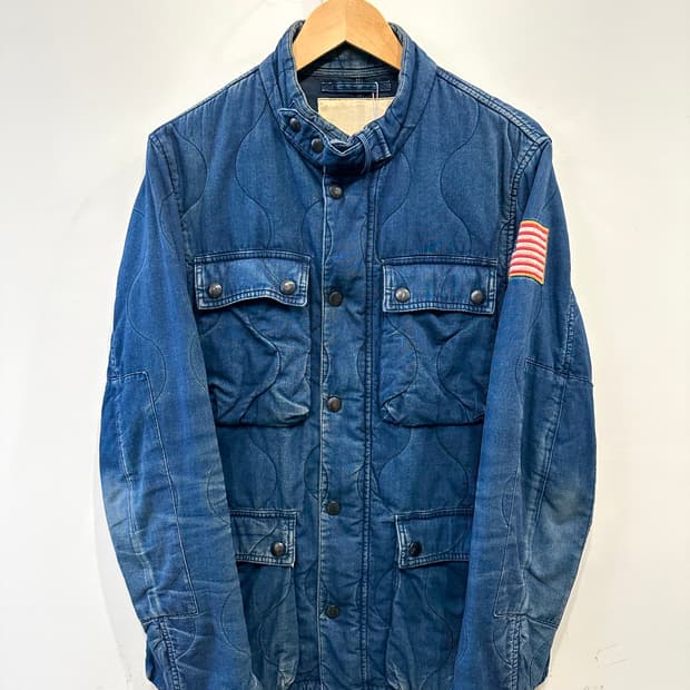 랄프 로렌 데님 앤 서플라이 멀티 포켓 워시드 자켓