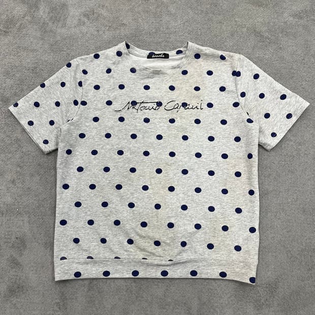 Jpn 빈티지 도트 반팔 티셔츠