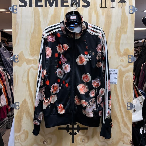 아디다스 파이어버드 플라워 져지 트랙탑 40사이즈