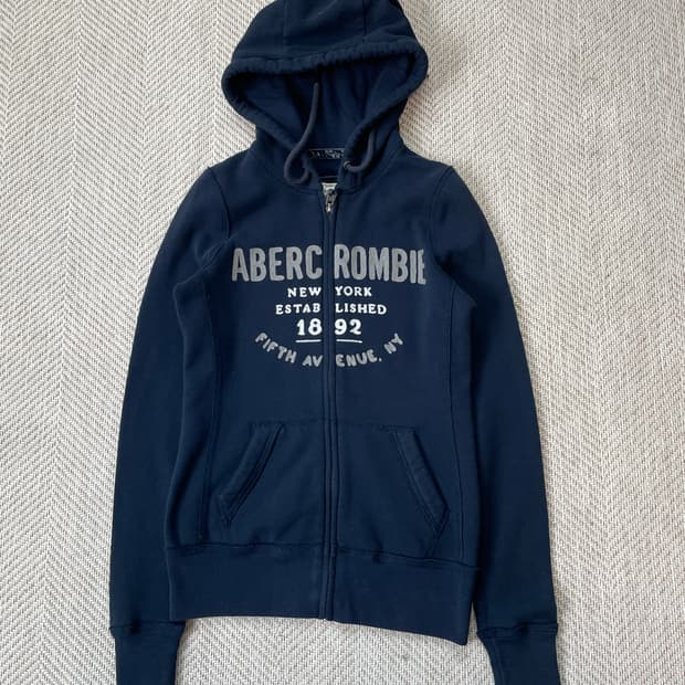 아베크롬비 네이비 후드집업 