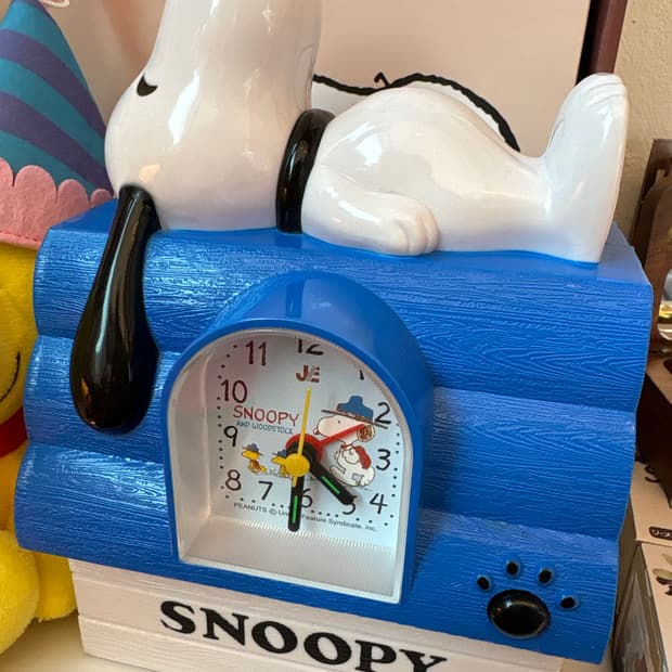 스누피 고전 알람시계