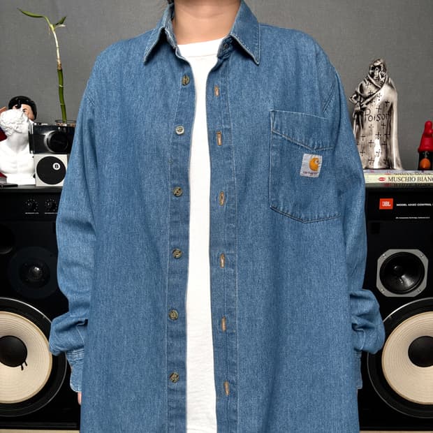 칼하트 데님셔츠
