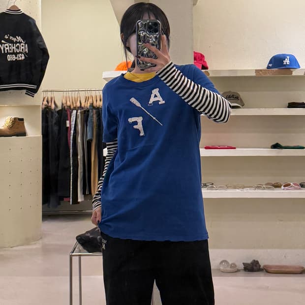 아베크롬비 로고 디스트로이드 반팔 티셔츠 U1422