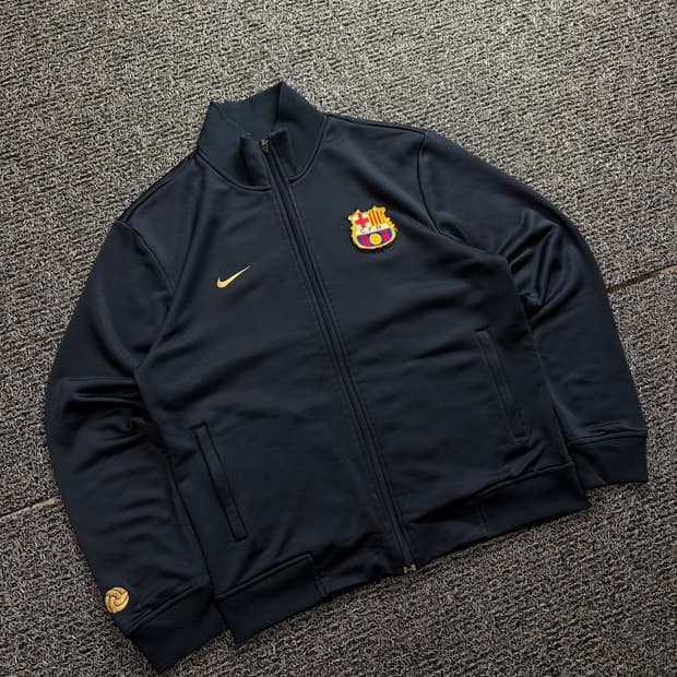 나이키 바르셀로나 레트로 풋볼 스웻 집업 자켓 1775