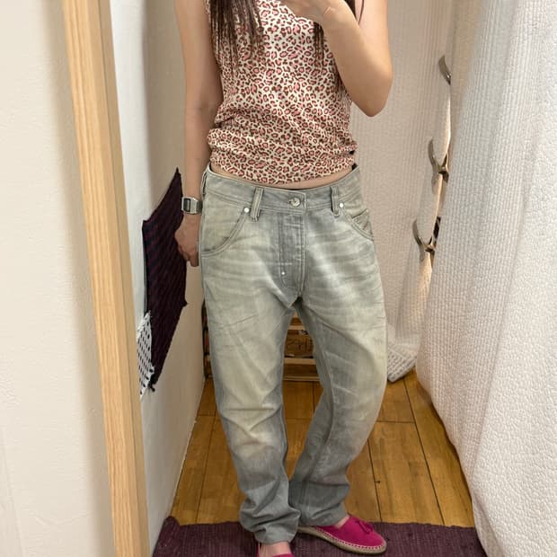 Diesel grey washed denim jeans