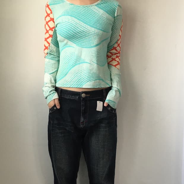 custo barcelona Printing slim fit sleeve