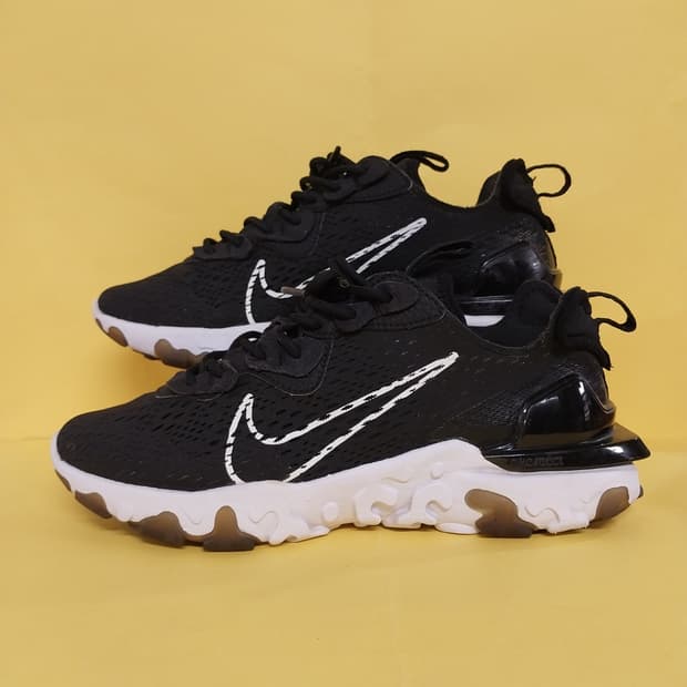 남성 나이키 리액트 비건 블랙화이트 운동화 (255)