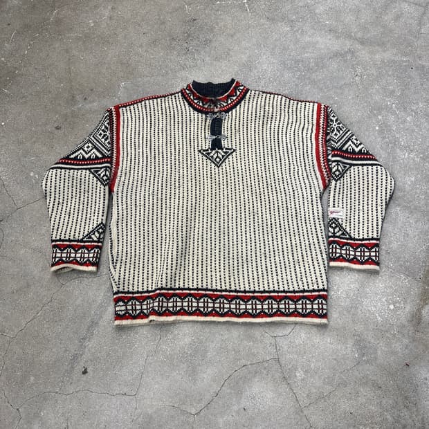 노르딕 울 스웨터 L