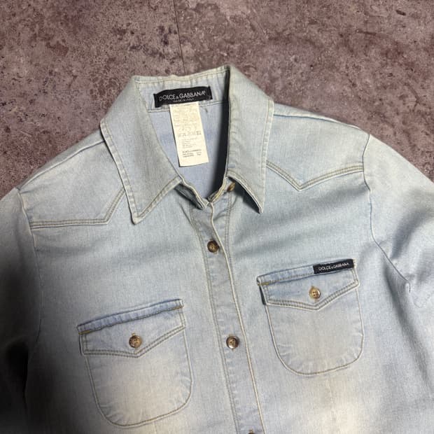 돌체앤가바나 데님셔츠 s