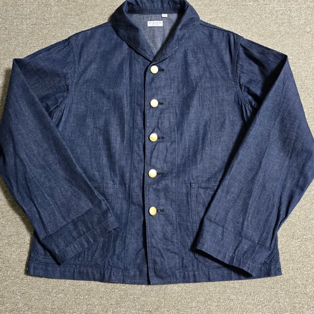 타임원클로딩 엣라스트 엣라코 데님 초기 세일러 커버올자켓44 부처프로덕츠