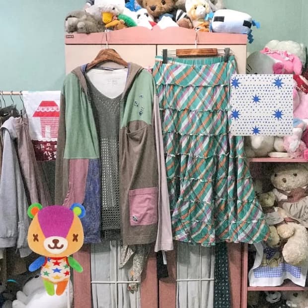 빈티지 코디 동물의 숲 패치