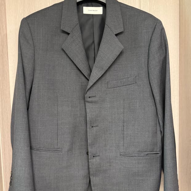 토니웩 3버튼 싱글자켓 그레이