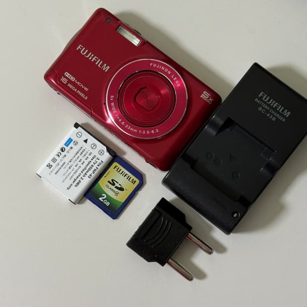 후지필름 파인픽스 jx650 빈티지 디카 디지털카메라 레드
